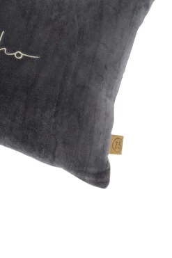 ZUSSS Kussens*kussen hohoho 35x25cm donkergroen