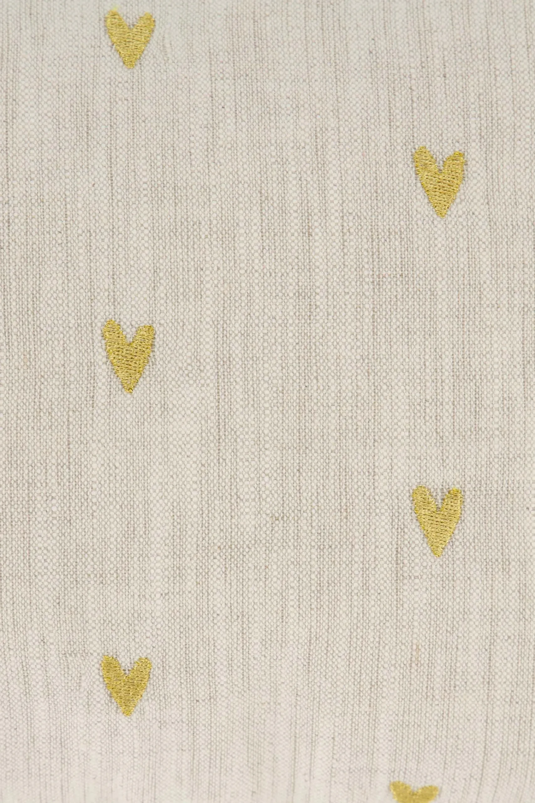 ZUSSS Kussens*kussen i like you en hartjes 35x25cm peper en zout/goud peperenzout/goud