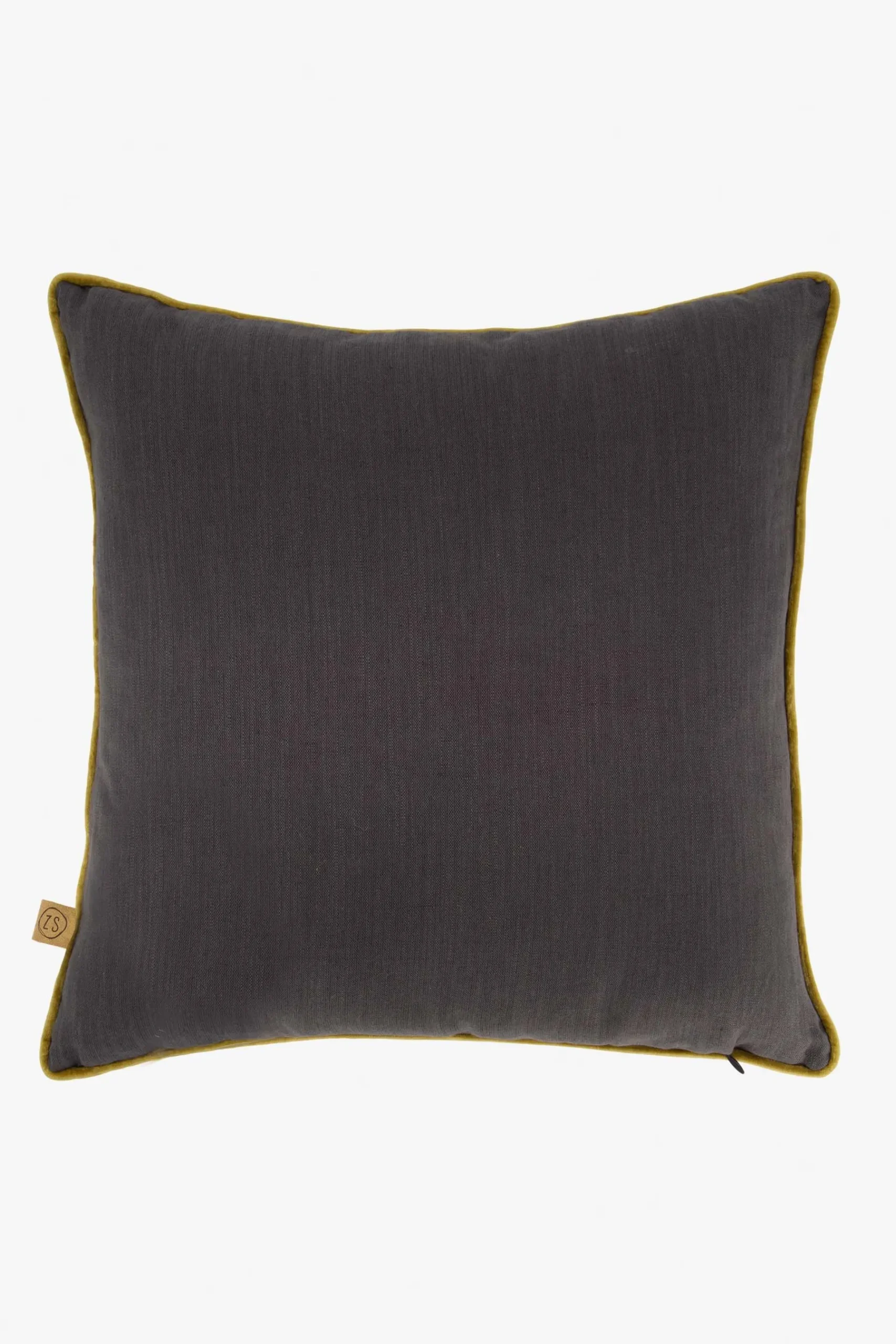 ZUSSS Kussens*kussen penseelstreken 45x45cm zand/antraciet