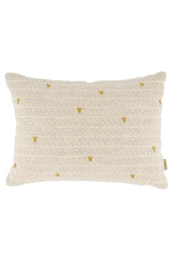 ZUSSS Kussens*kussen samen is alles leuker hartjes 35x25cm zand/warmgrijs