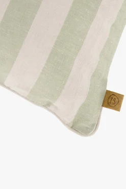 ZUSSS Kussens*kussen strepen 60x40cm zand/saliegroen