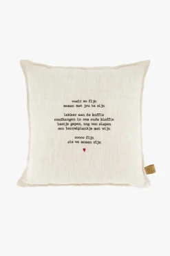 ZUSSS Kussens*kussen voelt zo fijn 35x35cm peper en zout peper&zout