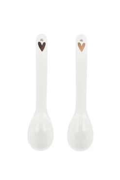 ZUSSS Bestek*lepeltje goud hartje wit