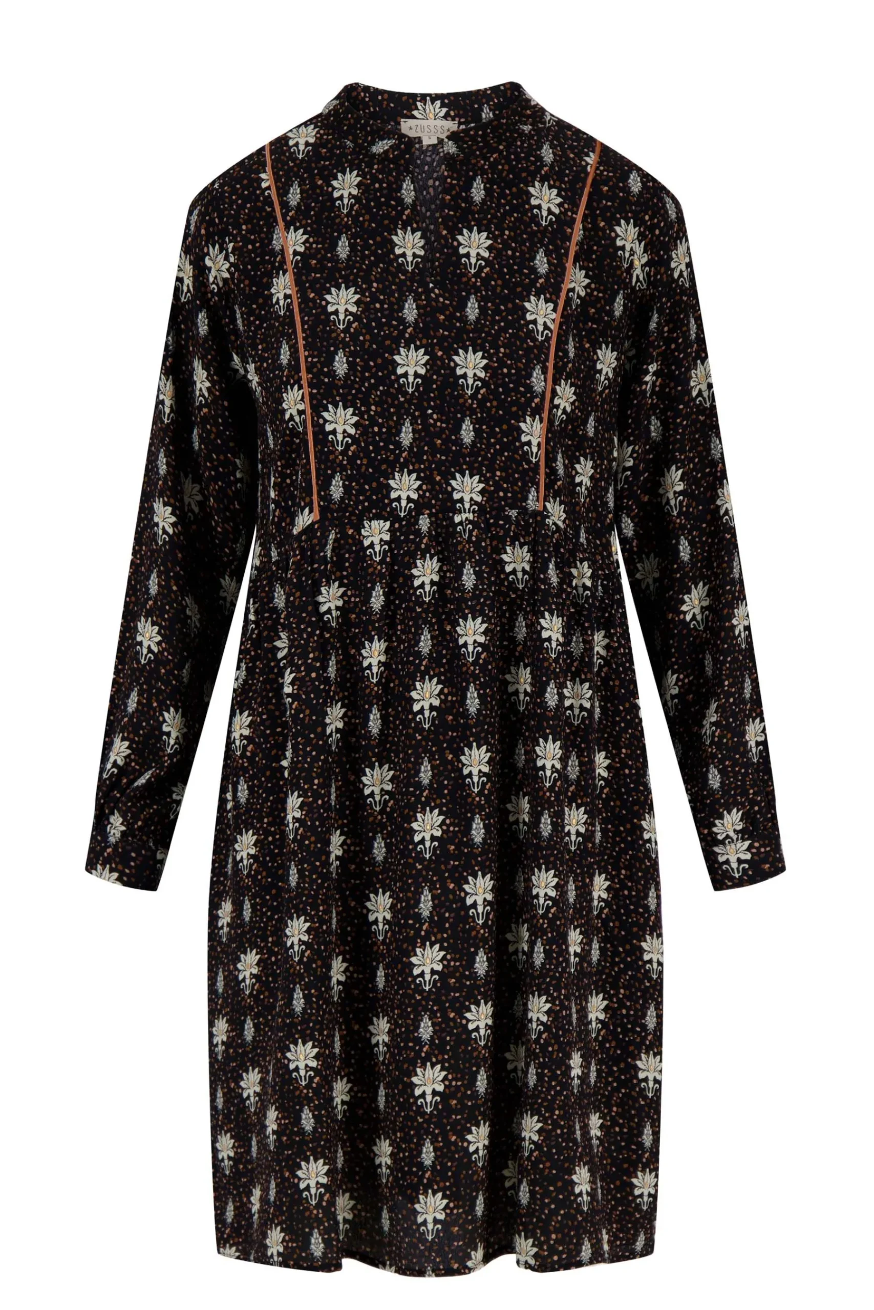 ZUSSS Jurkjes & Rokken*limited jurk met bloemenprint zwart