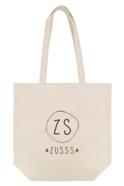ZUSSS Schoudertassen & Handtassen*limited katoenen tas ecru