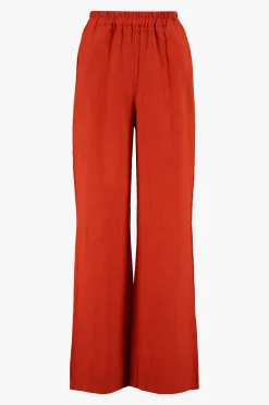 ZUSSS Broeken & Jeans*linnen broek koraalrood