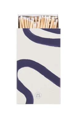 ZUSSS Kaarsen*lucifers streep kobaltblauw