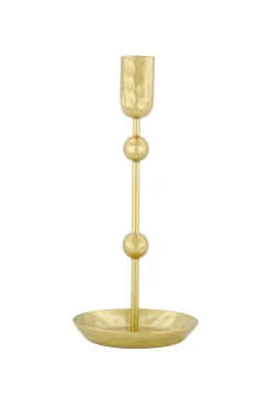 ZUSSS Kaarsen|Kaarsenhouders*metalen kandelaar 20cm goud