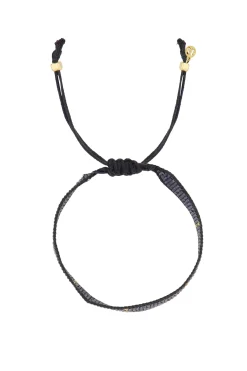 ZUSSS Armbandjes*miyuki armbandje stipje antracietgrijs