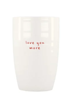 ZUSSS Servies*mok L love you more wit/rood