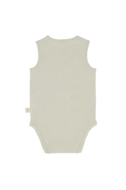 ZUSSS Baby*mouwloos rompertje so loved zand naturel