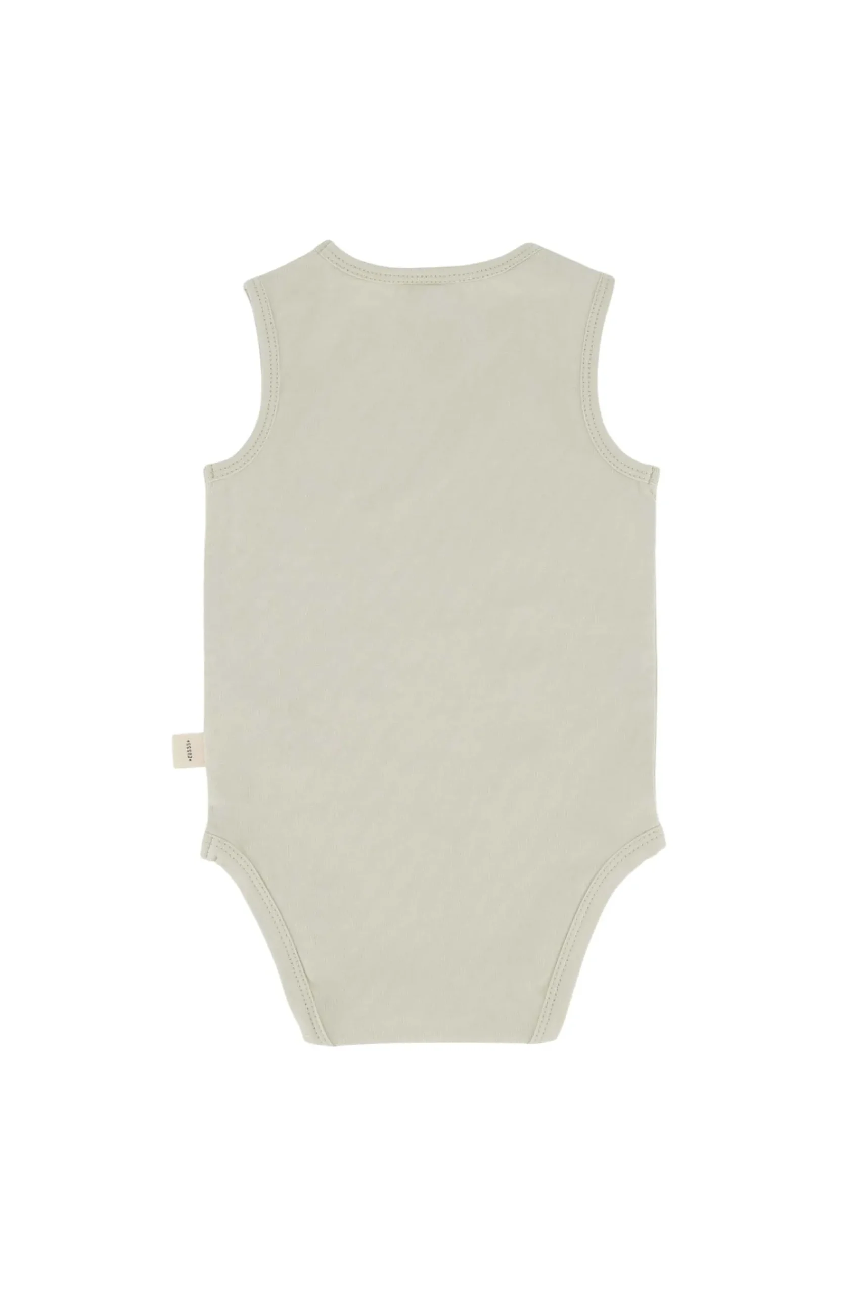 ZUSSS Baby*mouwloos rompertje so loved zand naturel