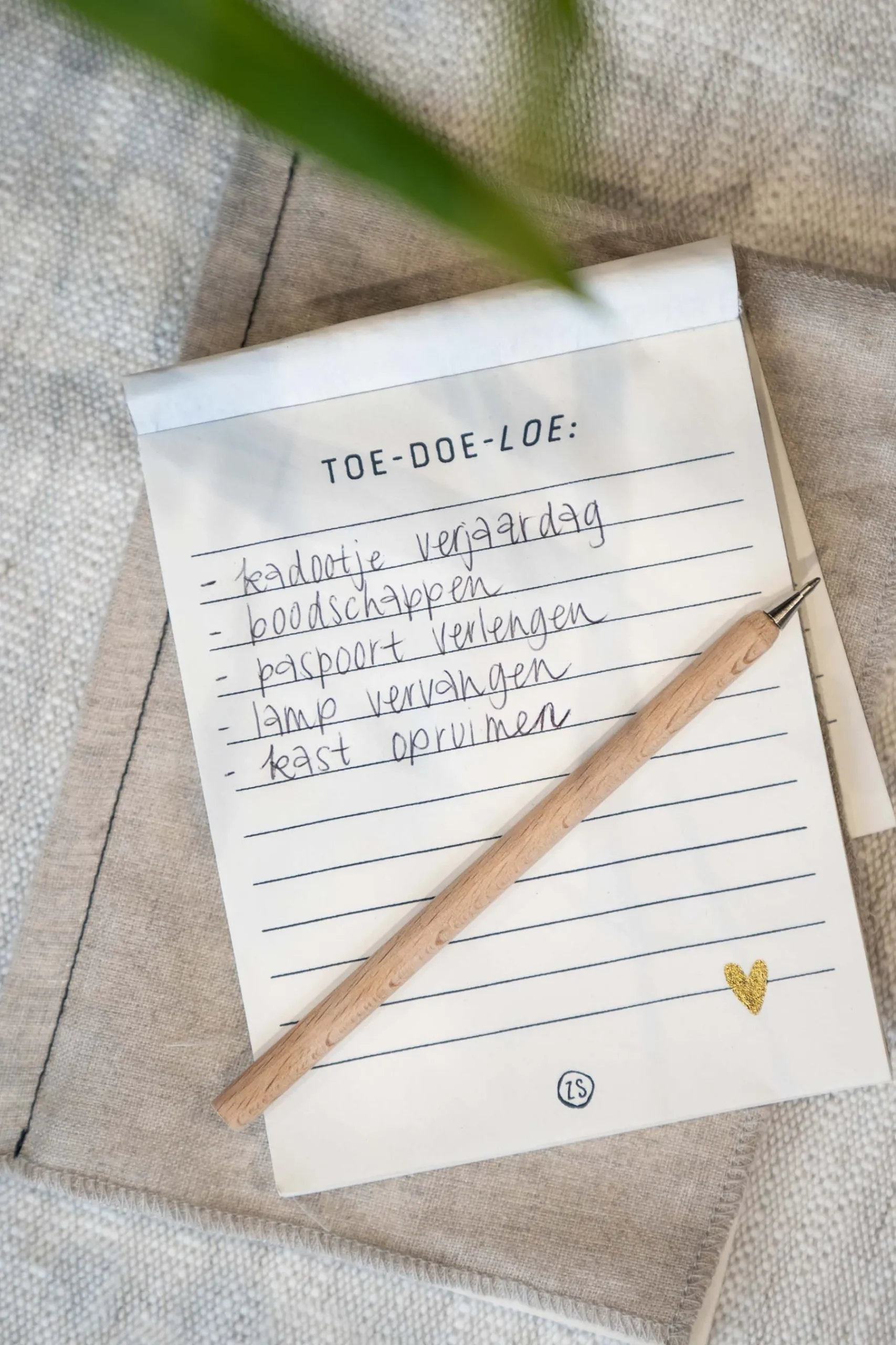 ZUSSS Planners*nog te doen boekje zand