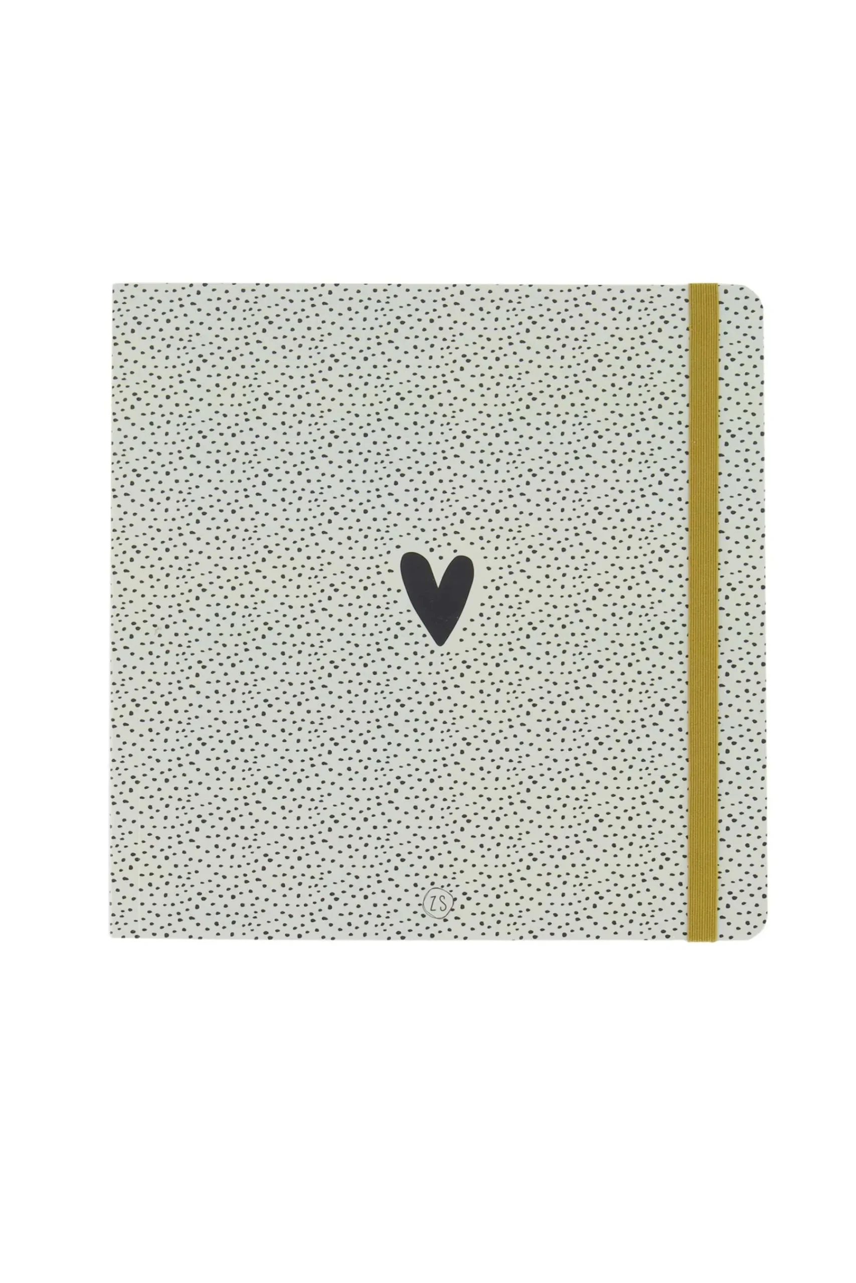 ZUSSS Notitieboeken & Schrijfwaren*notitieboek hartje en stipjes zand