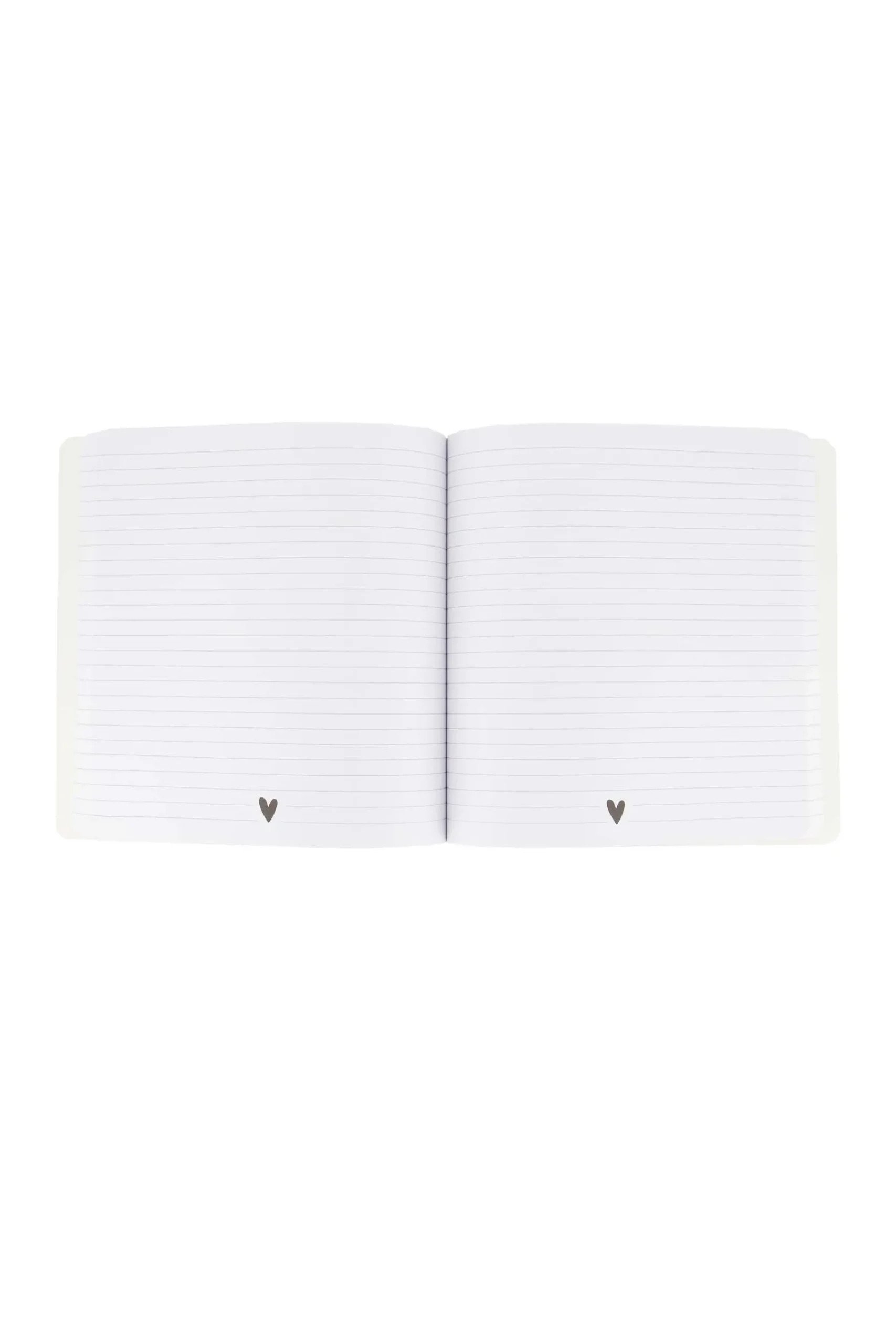 ZUSSS Notitieboeken & Schrijfwaren*notitieboek hartje en stipjes zand