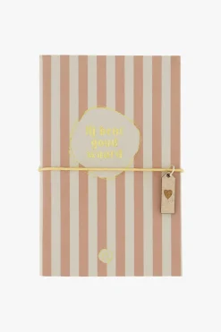 ZUSSS Notitieboeken & Schrijfwaren*notitieboekje jij bent goud waard terra roze/zand zand/terraroze