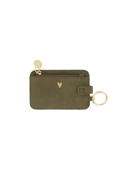 ZUSSS Portemonnees*pasjeshouder hartje donkergroen