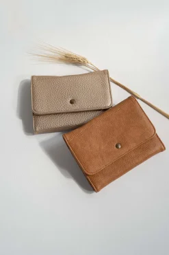 ZUSSS Portemonnees*portemonnee hartje camel