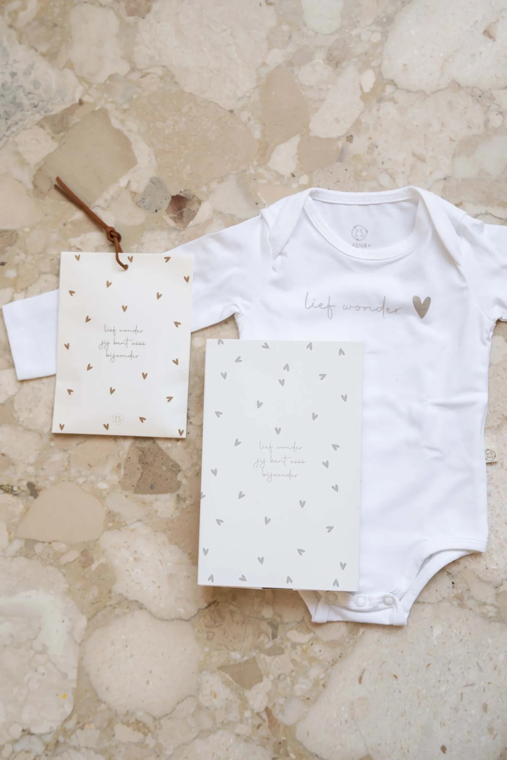 ZUSSS Baby*rompertje in gifbox lief wonder wit