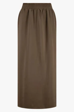 ZUSSS Jurkjes & Rokken*satijnen twill rok donkergroen