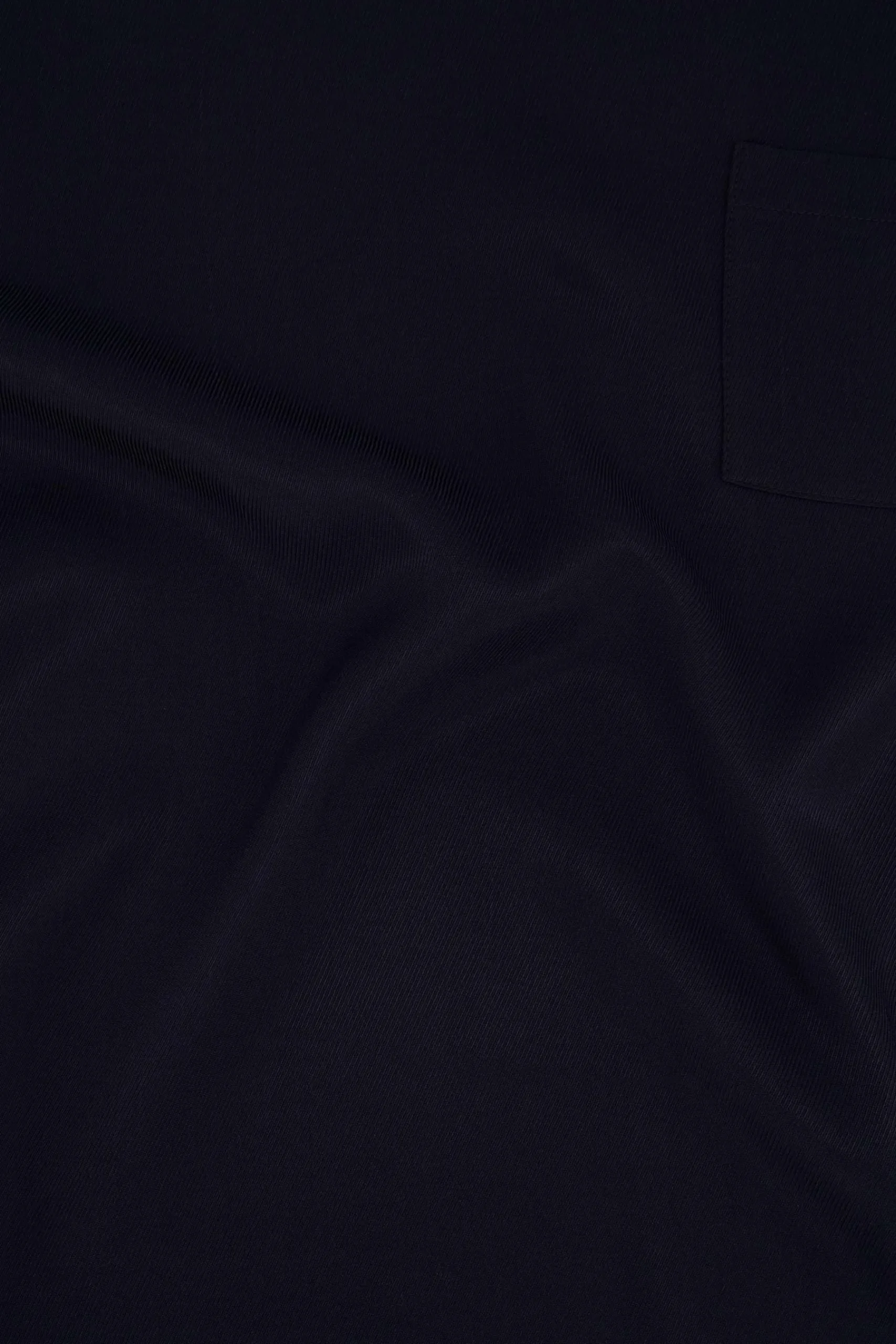 ZUSSS Tops*satijnen twill top met boothals donkerblauw