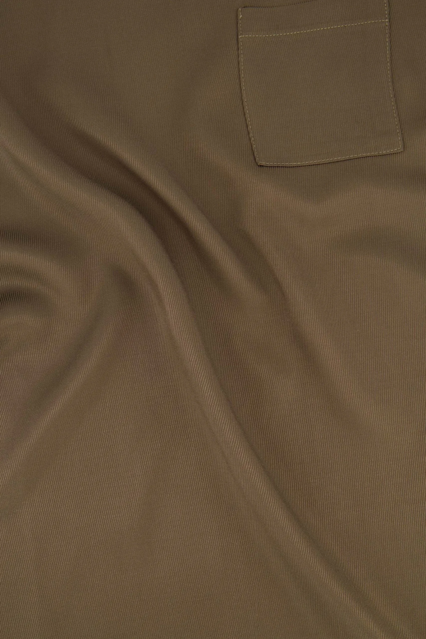 ZUSSS Tops*satijnen twill top met boothals donkergroen