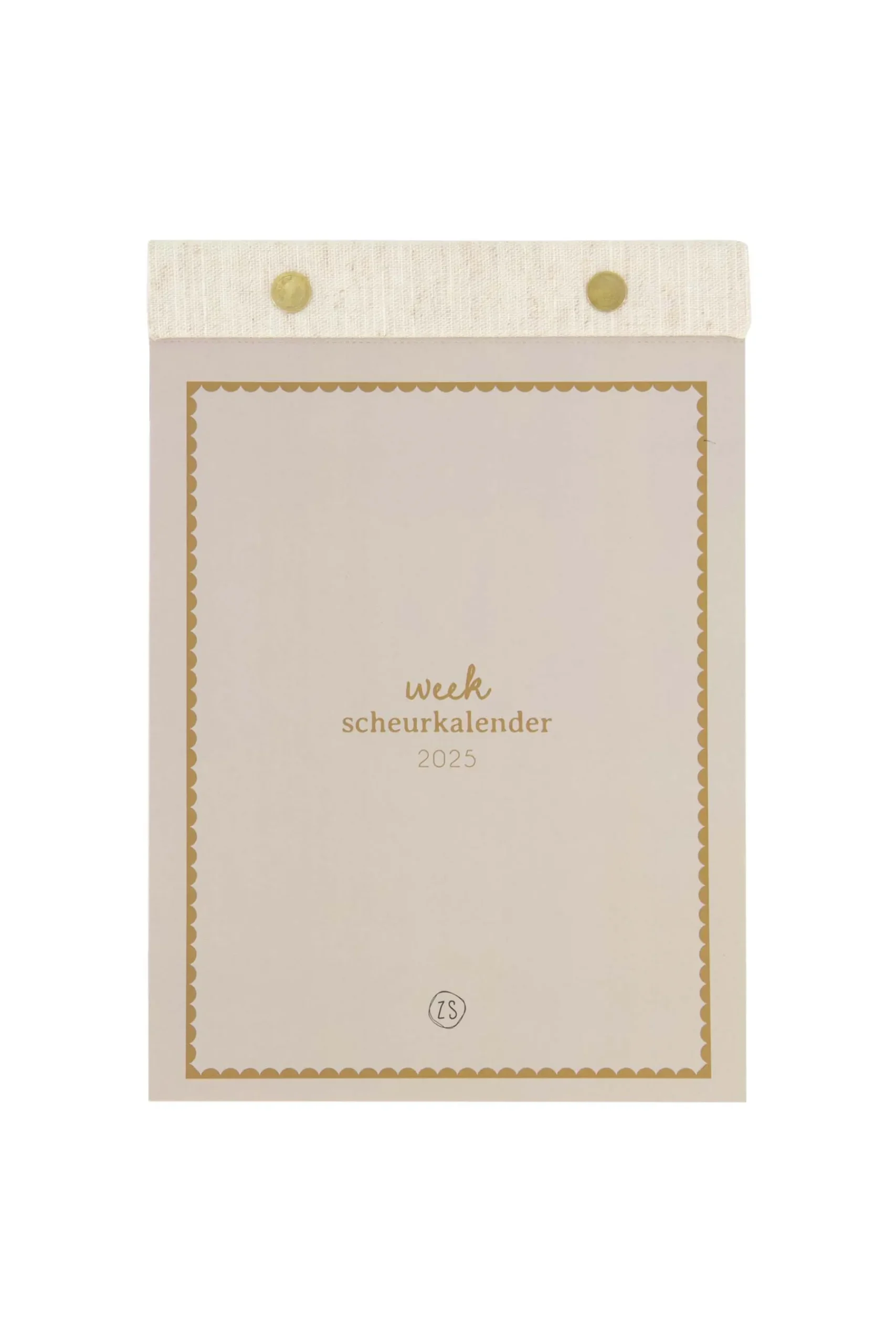ZUSSS Planners*scheurkalender 2025 zand/goud