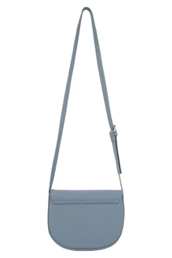 ZUSSS Schoudertassen & Handtassen*schoudertas met gouden ring grijsblauw