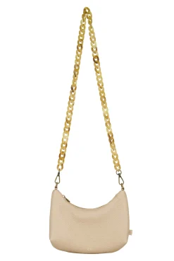 ZUSSS Schoudertassen & Handtassen*schoudertasje met hornen hengsel goud