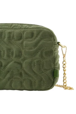 ZUSSS Schoudertassen & Handtassen*schoudertasje met stiksels donkergroen