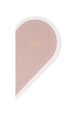 ZUSSS Notitieboeken & Schrijfwaren*schrift A5 hartvorm oudroze