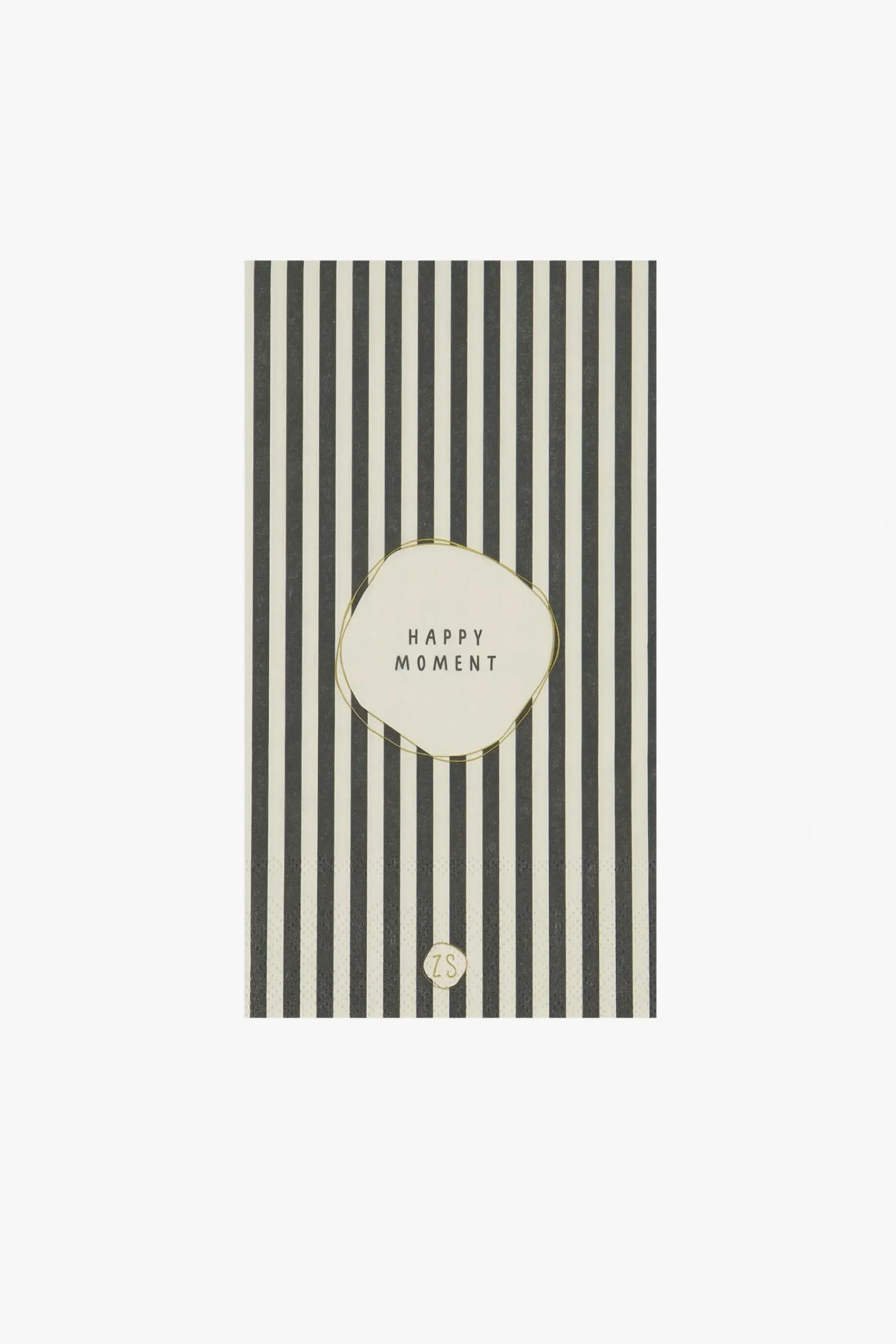 ZUSSS Servetten|Keukentextiel*servetten happy moment 11x20cm zand/antraciet