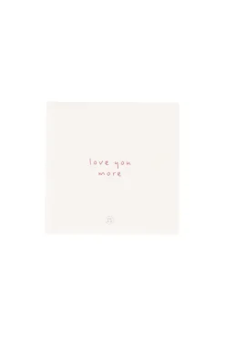 ZUSSS Servetten*servetten love you more 12,5x12,5cm off white/rood offwhite/rood