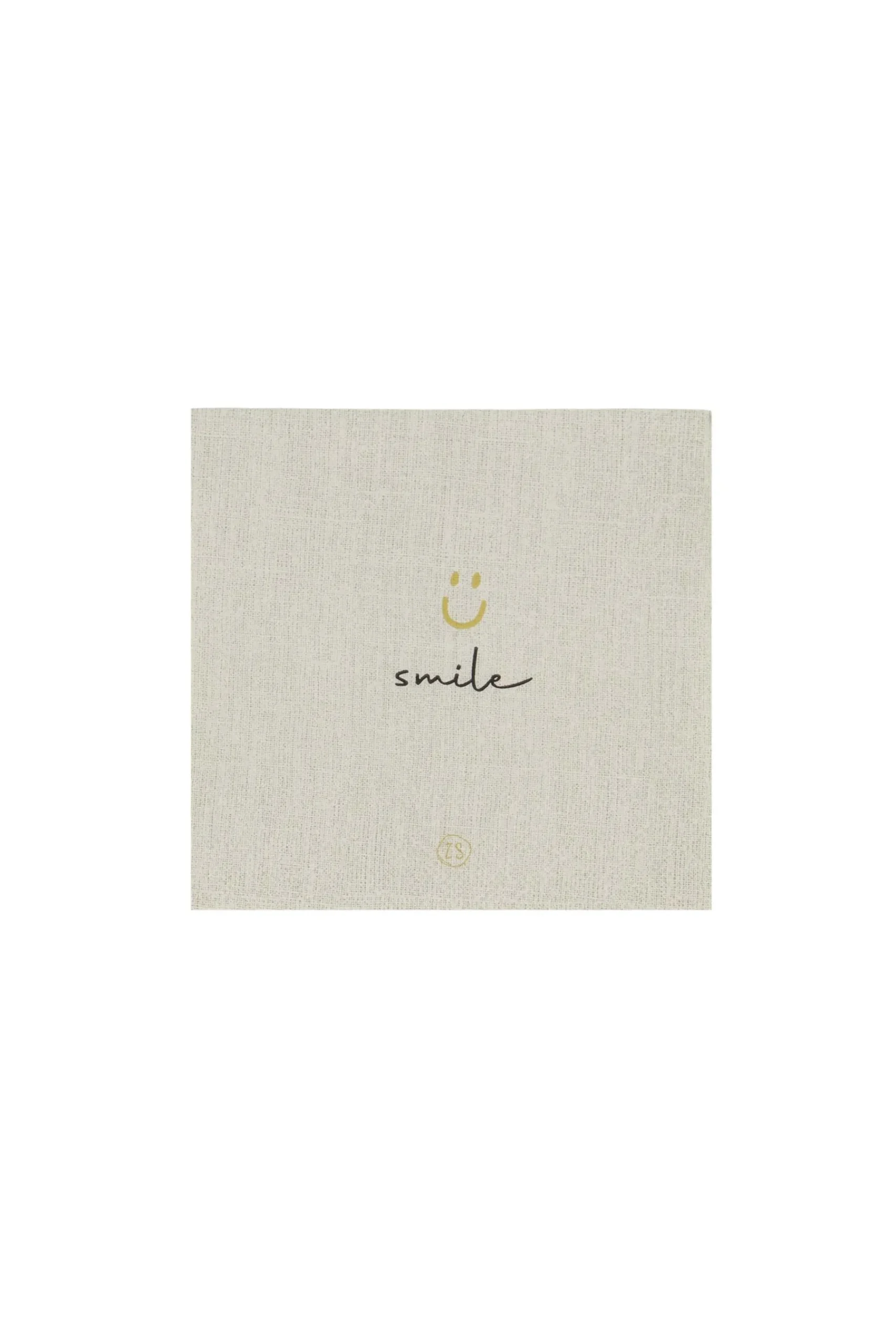 ZUSSS Servetten*servetten vierkant 12,5x12,5cm smile linnen peper&zout