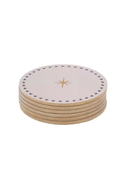 ZUSSS Keukenaccessoires*set van 6 onderzetters rond zand