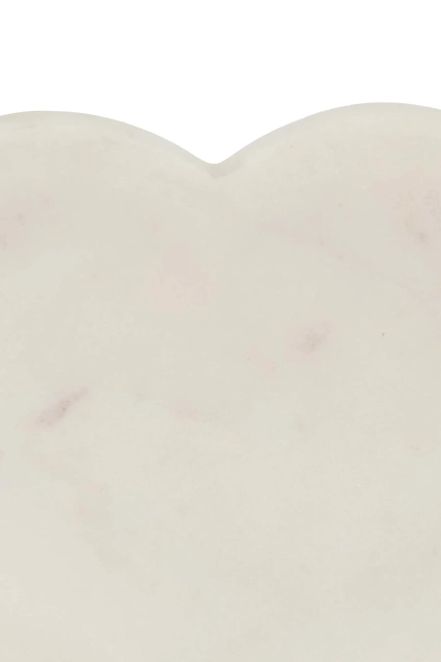 ZUSSS Kettingen*sieradenschaaltje hart marmer wit