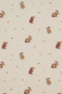 ZUSSS Baby*slabbetje konijntjes leem naturel