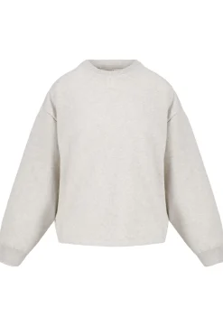 ZUSSS Truien*sweater met tekst grijs melee grijsmelee