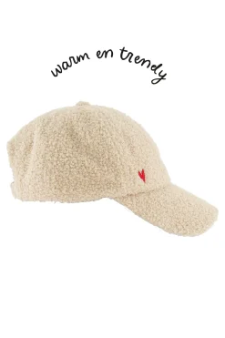 ZUSSS Sjaals & Accessoires*teddy cap creme