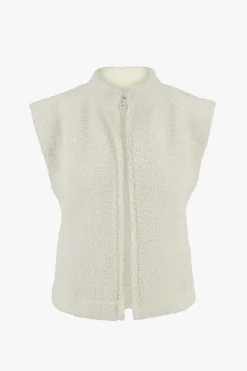 ZUSSS Vesten*teddy gilet creme