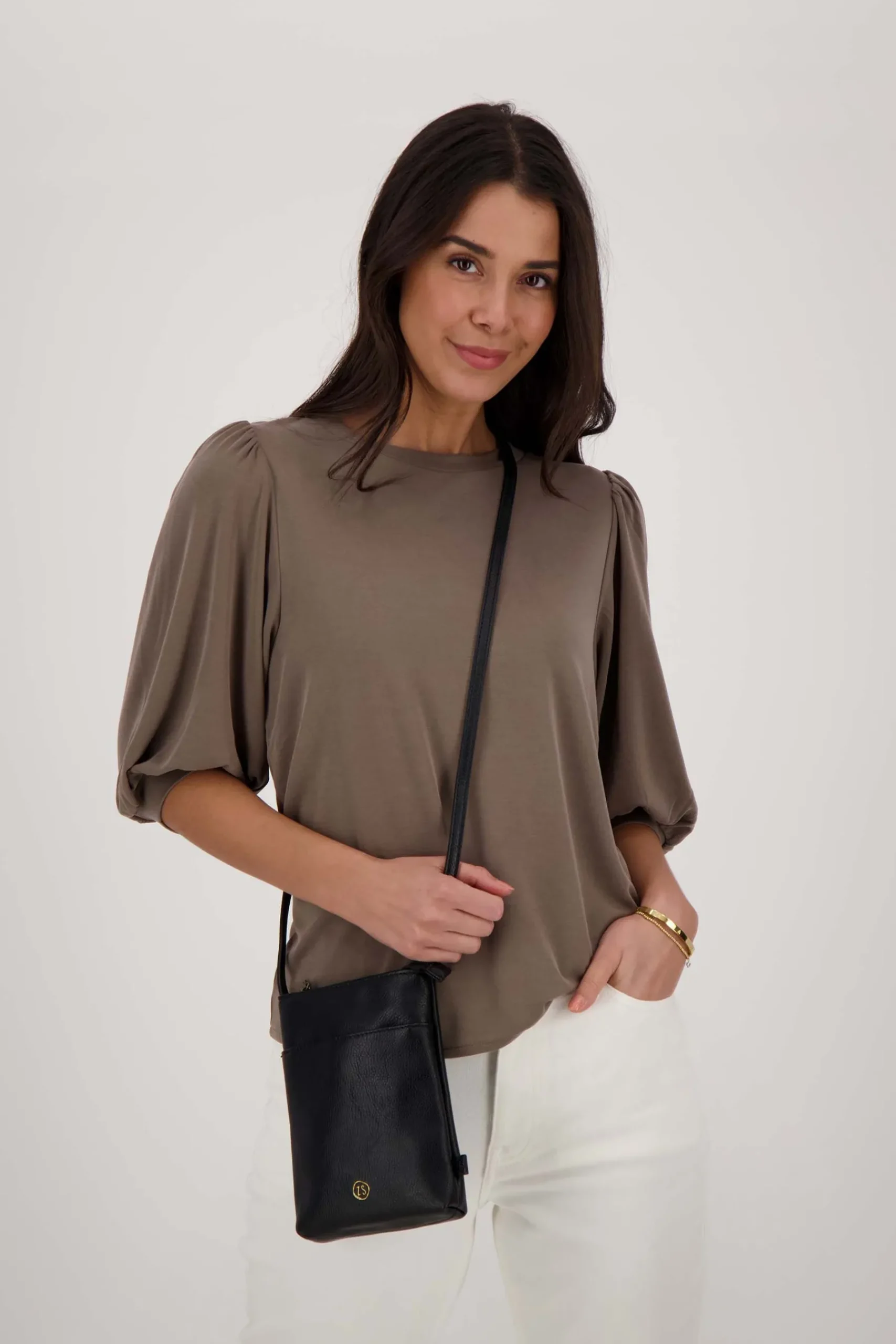 ZUSSS Schoudertassen & Handtassen*telefoontasje zwart