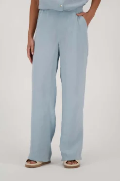 ZUSSS Broeken & Jeans*tencel broek grijsblauw