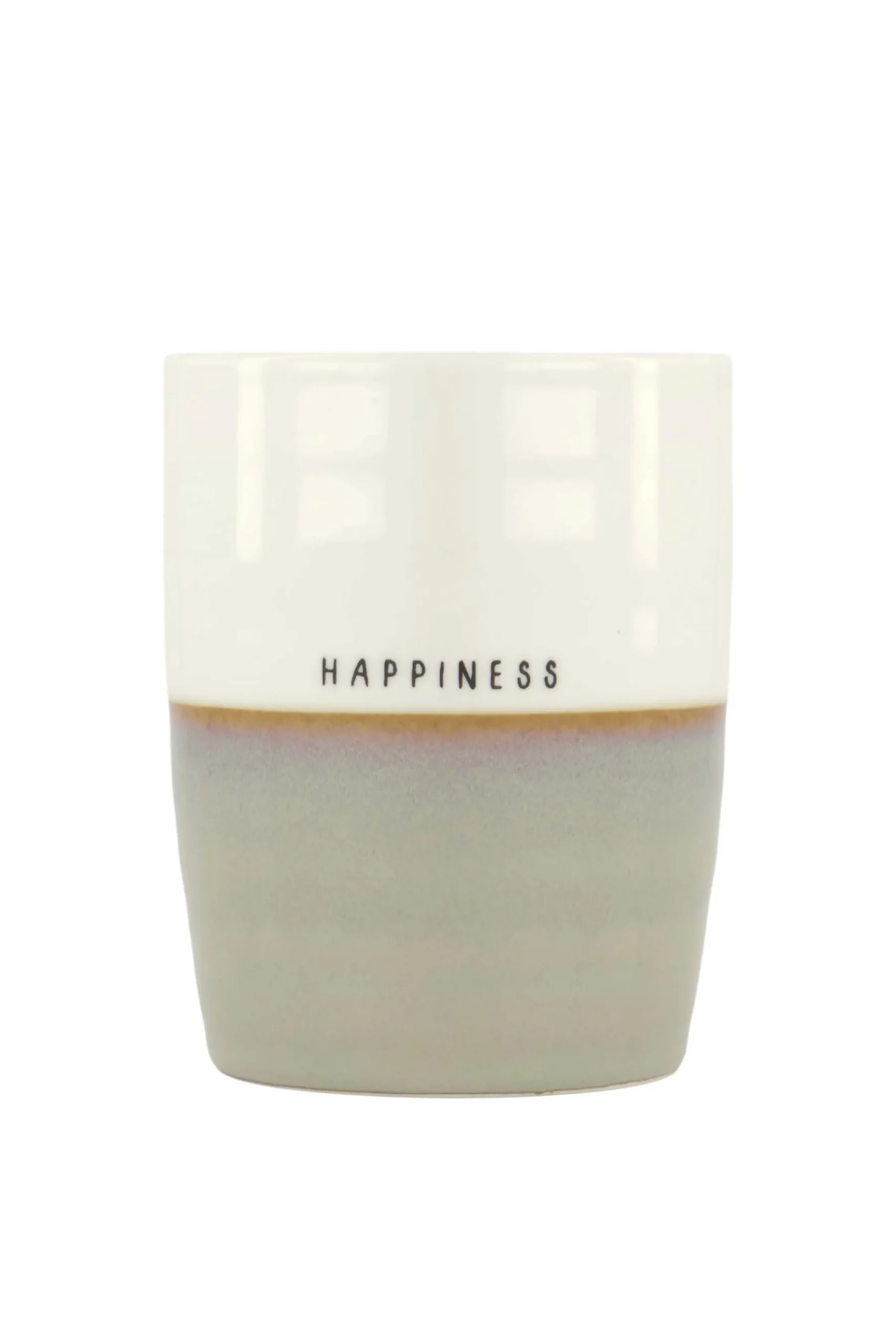 ZUSSS Servies*theemok happiness zand/wit