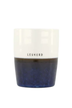 ZUSSS Servies*theemok leukerd blauw/wit
