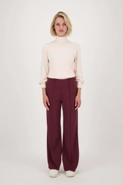 ZUSSS Tops*top met lange mouwen en col zachtroze