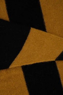 ZUSSS Sjaals & Accessoires*triangle sjaal met streep zwart/camel
