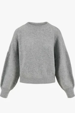 ZUSSS Truien*trui met hartje detail middengrijs