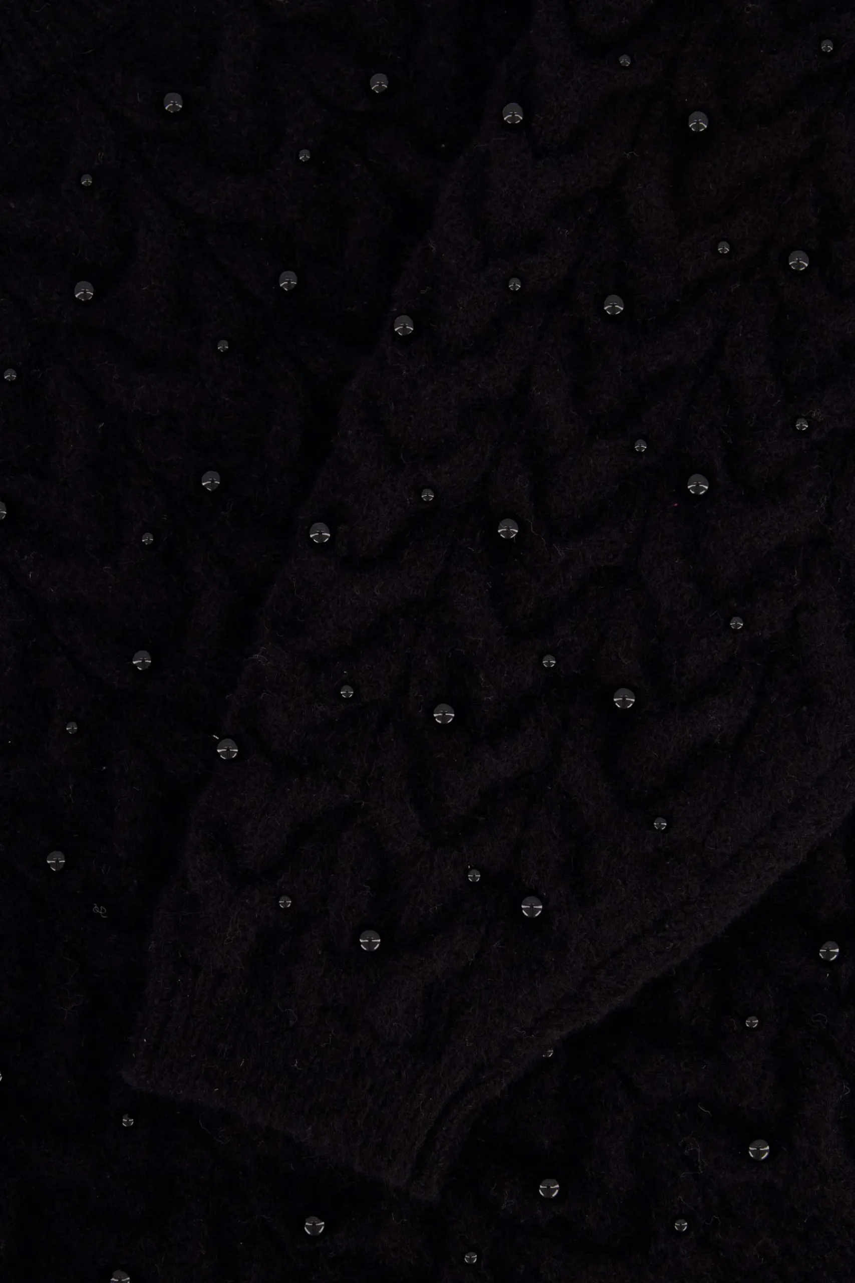 ZUSSS Truien*trui met kraaltjes zwart