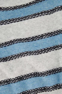 ZUSSS Truien*trui met strepen grijsblauw