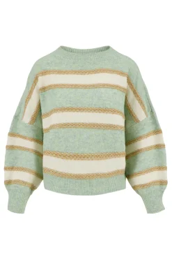 ZUSSS Truien*trui met strepen mint